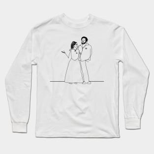 Pavarotti and Kathleen Battle by 9JD Long Sleeve T-Shirt